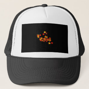 Colourful Autumn Leaves Basket It’s Fall Y’all Trucker Hat