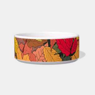 Colourful autumn leaves bowl