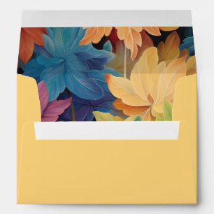 Colourful Autumn Leaves Envelope