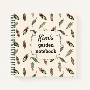 Colourful Autumn Leaves Garden Journal Notebook