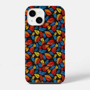Colourful Autumn Leaves in Vibrant Pattern iPhone 14 Case