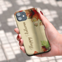 Colourful Autumn Leaves iPhone Case
