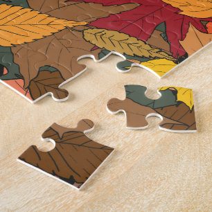 Colourful autumn leaves jigsaw puzzle