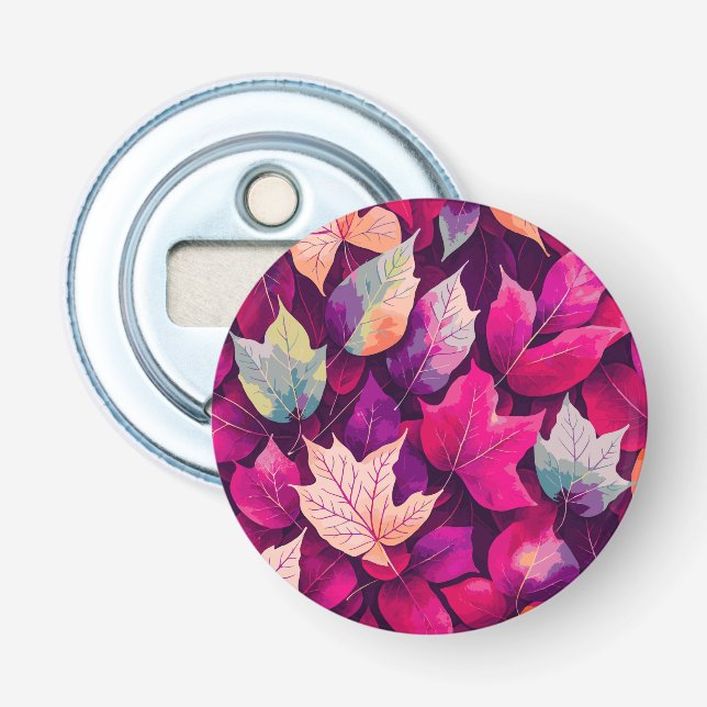 Colourful Autumn Leaves Pattern-68218 Bottle Opener (Front)