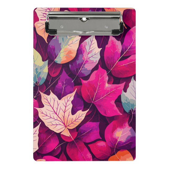 Colourful Autumn Leaves Pattern-68218 Mini Clipboard (Front)