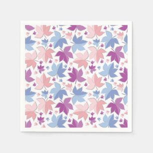 Colourful Autumn Leaves Pattern Napkin
