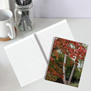 Colourful Autumn Leaves Photo Notebook