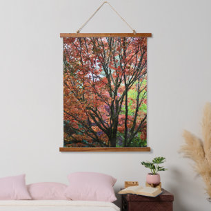 Colourful Autumn Maple Tree Hanging Tapestry