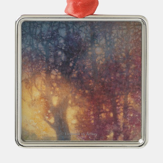 Colourful Autumn Metal Tree Decoration (Front)