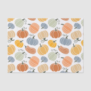 Colourful Autumn Pumpkins Pattern Tissue Paper