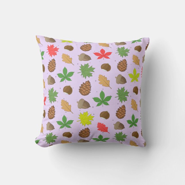 Colourful Autumn Season - Nature Pattern  Cushion (Front)