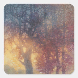 Colourful Autumn Square Sticker
