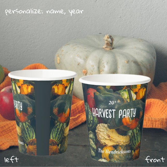  Colourful autumn squash and pumpkins Paper Cups (Creator Uploaded)