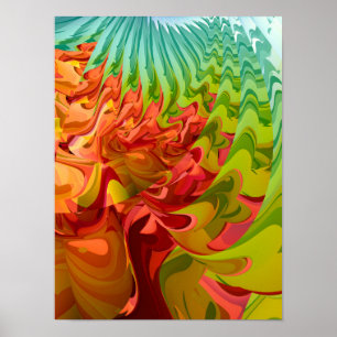 Colourful Autumn Tree Poster
