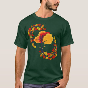 Colourful Autumn Trees Forest Nature Leaves Botani T-Shirt