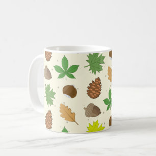 Colourful Autumnal Season - Nature Pattern Coffee Mug
