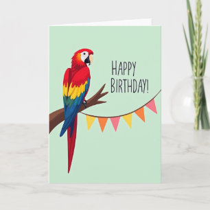 Colourful Avian Birthday Card