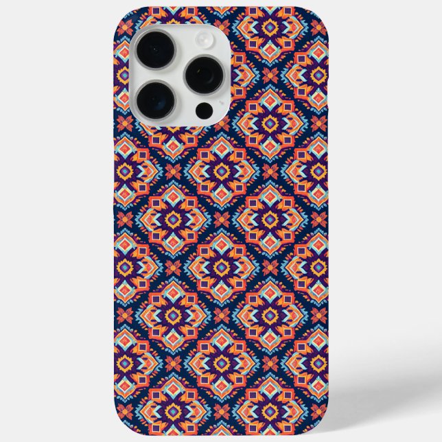 Colourful Aztec Geometric Pattern Case-Mate iPhone Case (Back)