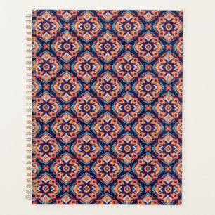 Colourful Aztec Geometric Pattern Planner