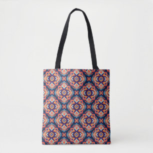Colourful Aztec Geometric Pattern Tote Bag