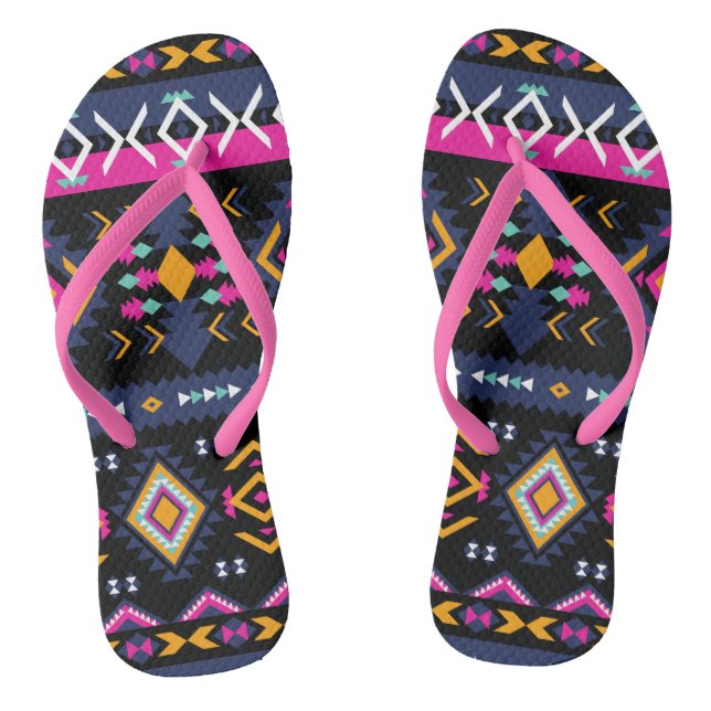 Colourful Aztec Jandals (Footbed)