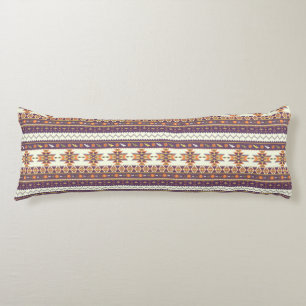 Colourful aztec pattern body cushion