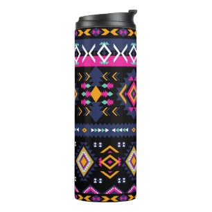 Colourful Aztec Thermal Tumbler