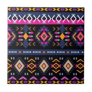 Colourful Aztec Tile