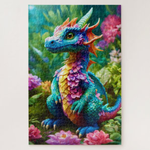 Colourful Baby Dragon Jigsaw Puzzle