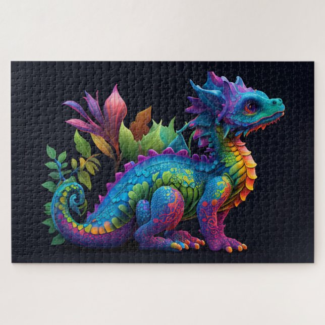 Colourful Baby Dragon  Jigsaw Puzzle (Horizontal)