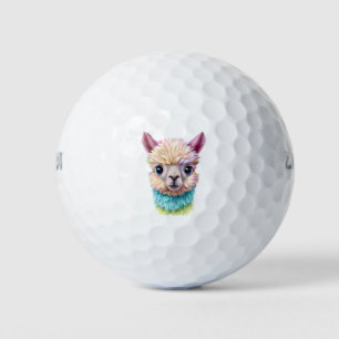 Colourful Baby Lama Golf Balls