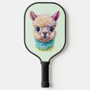 Colourful Baby Lama Pickleball Paddle