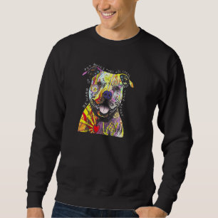 Colourful Baby Pit Bull Terrier Lover Dad Mum Funn Sweatshirt