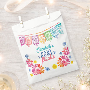 Colourful Baby Shower Mexican Fiesta Baby Shower Favour Bags