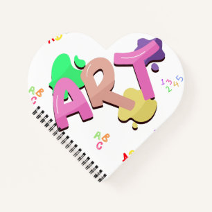 Colourful Back to School Art Design Notebook