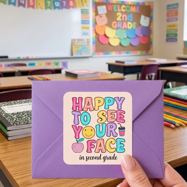 Colourful back to school class welcome stickers (Creator Uploaded)