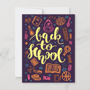 Colourful Back to School Education Card