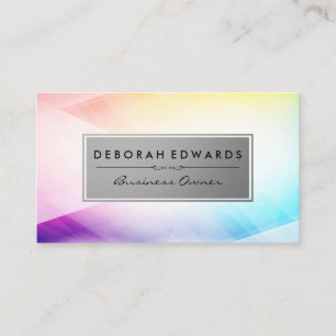 Colourful Background Abstract Modern Business Card