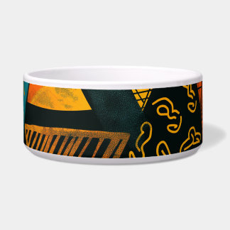 Colourful background with African motifs