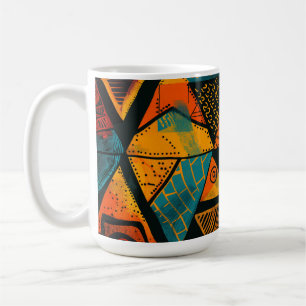 Colourful background with African motifs Coffee Mug