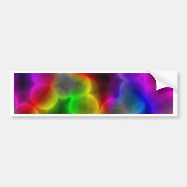 Colourful bacteria bumper sticker (Front)