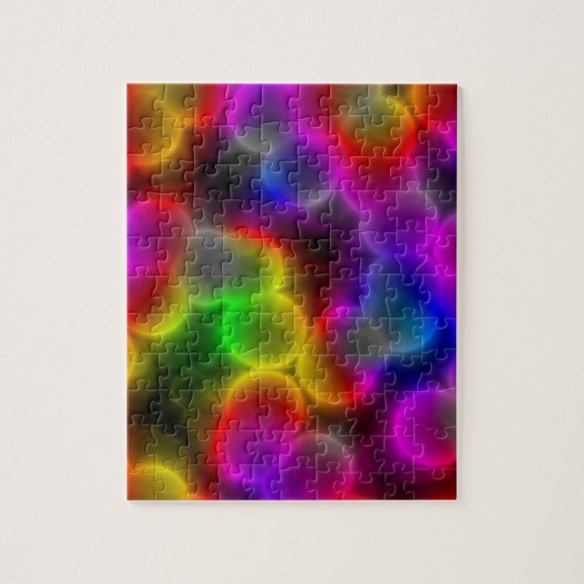 Colourful bacteria jigsaw puzzle (Vertical)