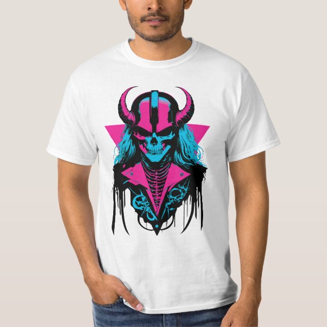Colourful Badass Zombie T-Shirt (Front)