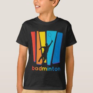 Colourful Badminton Shuttle Art Sports T-Shirt