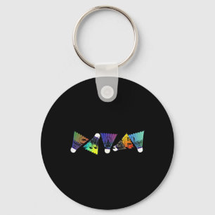 Colourful Badminton Shuttles  Key Ring