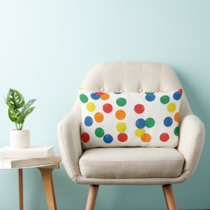 Colourful Ball Pattern Lumbar Cushion