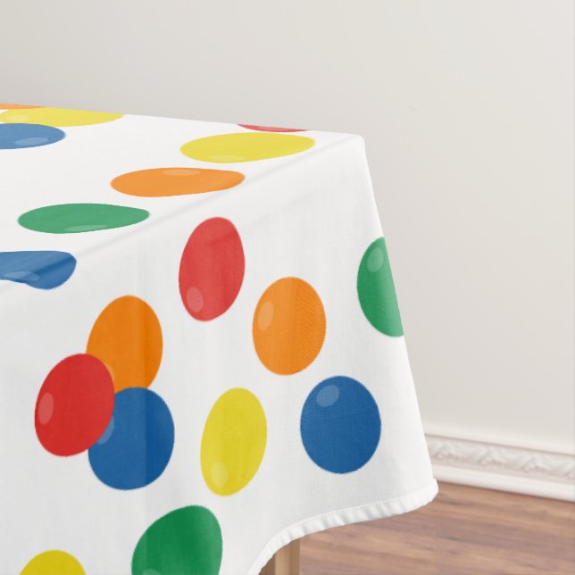 Colourful Ball Pattern Tablecloth (In Situ)