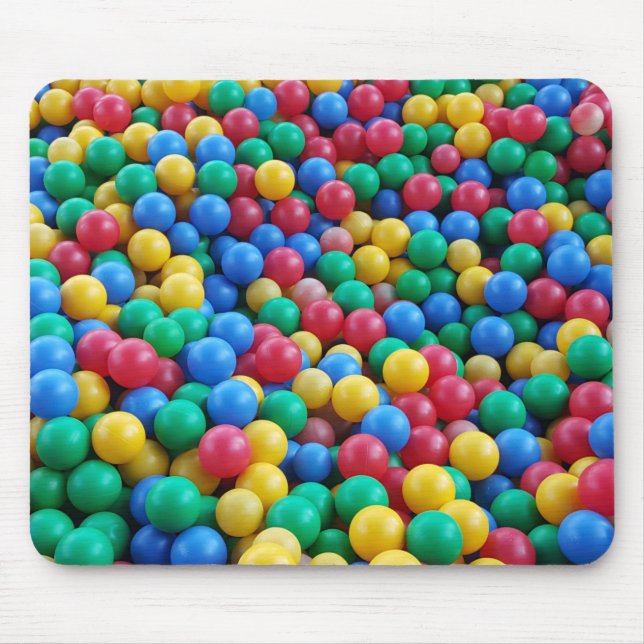 Colourful Ball Pit Balls Kids Play Mouse Pad (Front)