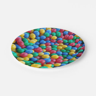 Colourful Ball Pit Balls Kids Play Paper Plate