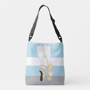 Colourful Ballet Shoes Illustration Crossbody Bag